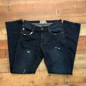 Thread cloth men’s jeans -34x30 slim stretch